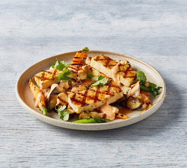 Charred Sriracha Tofu and Vegetables Charred Sriracha Tofu and Vegetables